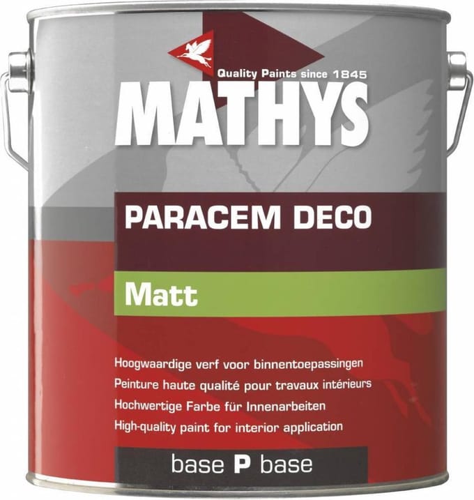 Mathys Paracem Deco mat muurverf base P (10ltr)