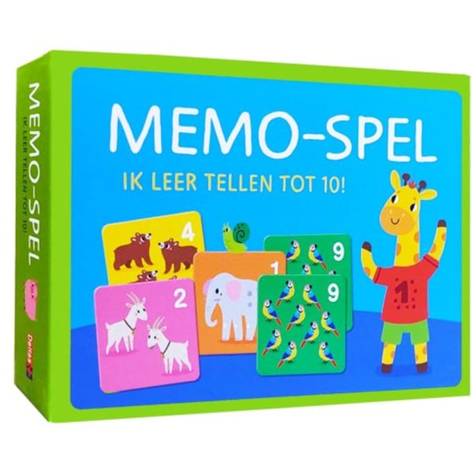 Deltas Ik leer tellen tot 10! Memo-spel