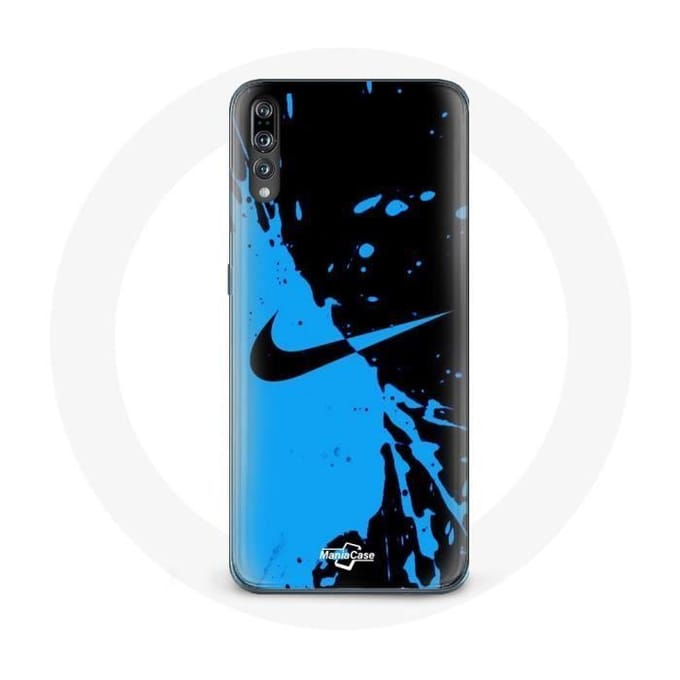 Coque - Nike - Huawei P20 - Souple - Bleu et Noir - Protection noir