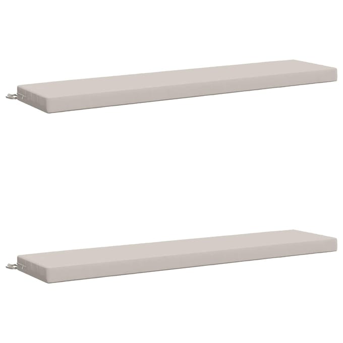 vidaXL - 2-delige - Bankkussens - SOEST - 2 - st - 100% - Polyester - Wit