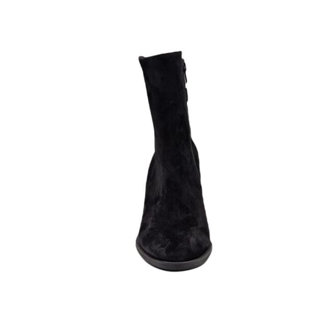 Paul Green Soft suede black hak 8147-016 ZWART