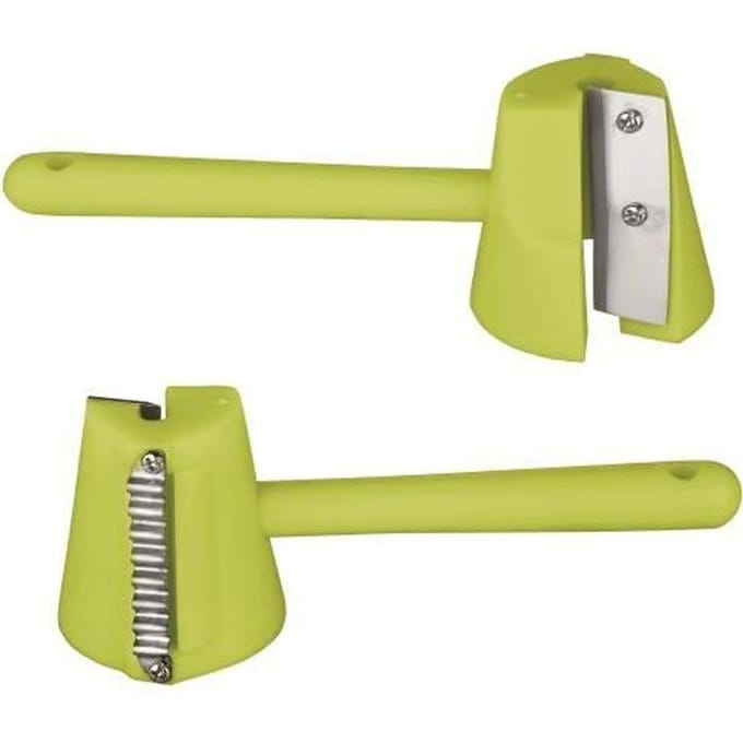 IBILI 723100 Taille-Ponte pour Légumes, INOX, Vert, 17,5 x 21,5 x 13,5 cm vert