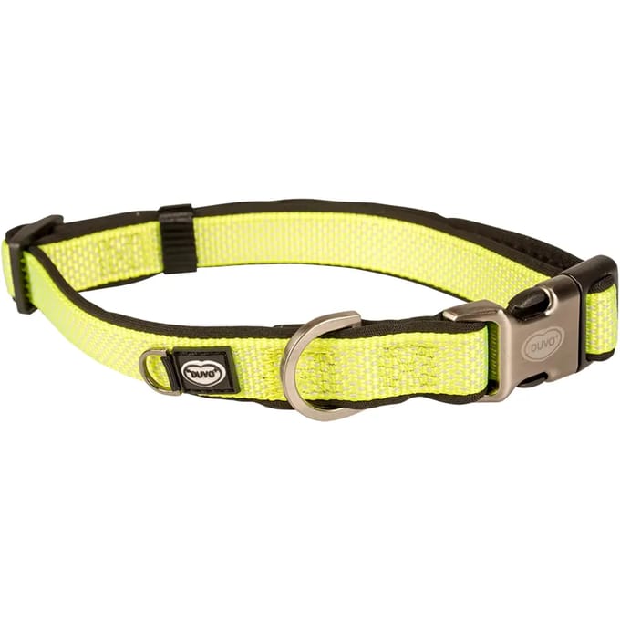 Duvo+ North Halsband Nylon Neon Geel S 20-35cm/15mm