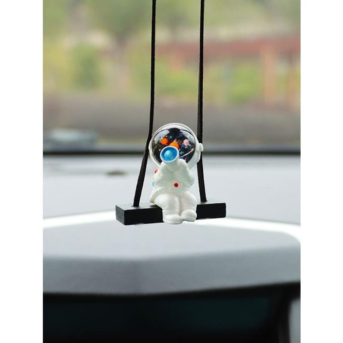 Ornement à Suspendre pour Voiture Design Astronaute one-size blanc