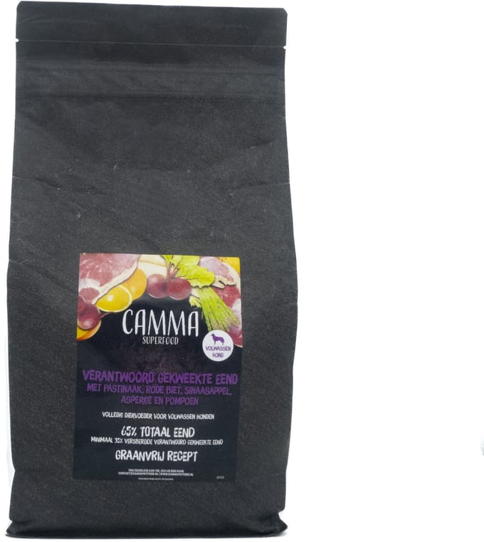 Camma Superfoods Eend - Volwassen Hond 12kg