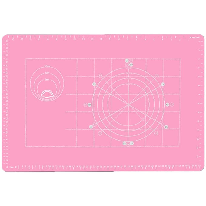 Dikke Siliconen Bakmat met Maataanduidingen Antislip Deegmat Herbruikbare Deeg Rollende Mat voor white