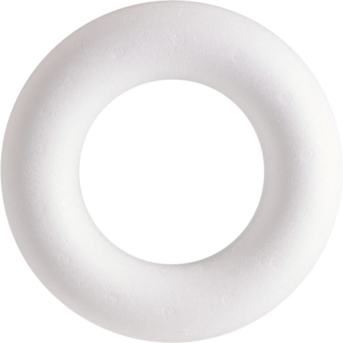 Piepschuim ring plat, (Romeins), Ø 22 cm