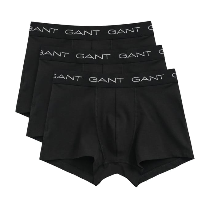 Gant Boxershorts Trunk 3-Pack Zwart - Maat L - Heren