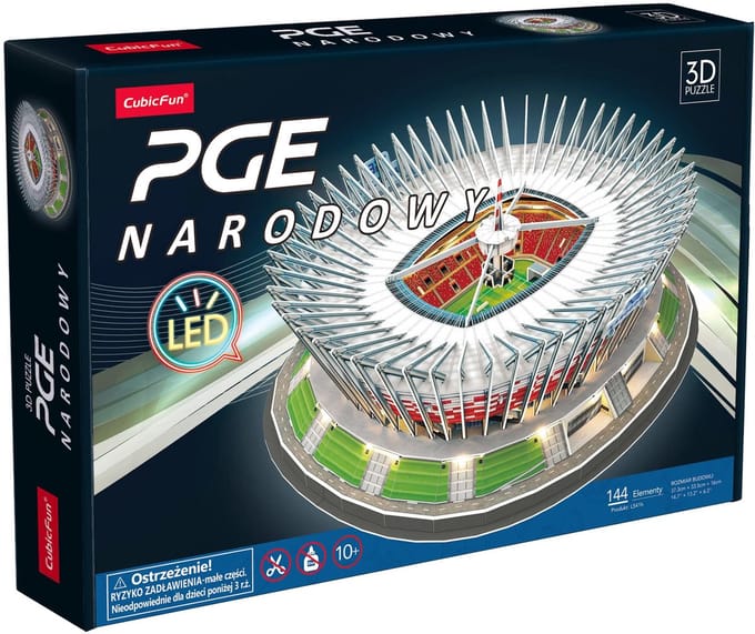 3D puzzel 144 stukjes PGE National Stadium - Puzzle 3D 144 elementów PGE Narodowy