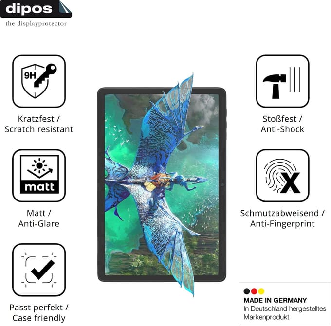 dipos – 2x Matte Pantserfolie geschikt voor VekfulPC T20 | 9H Screenprotector
