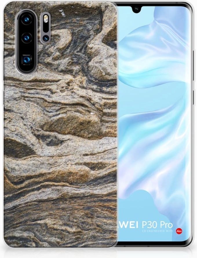 Huawei P30 Pro TPU Siliconen Hoesje Steen