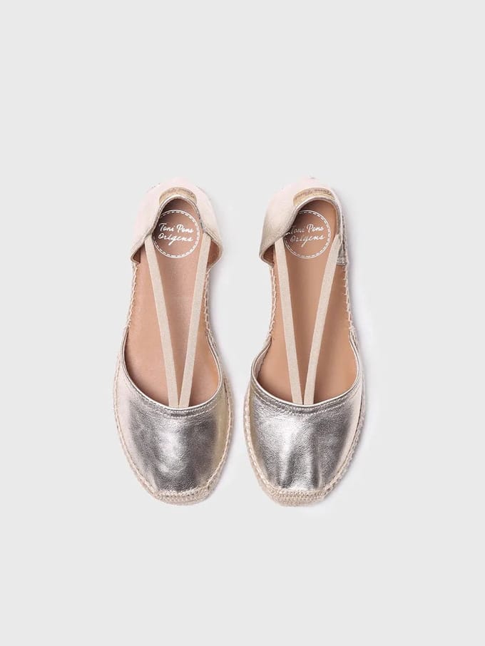 Suède espadrilles voor dames met bandjes | ERLA-P