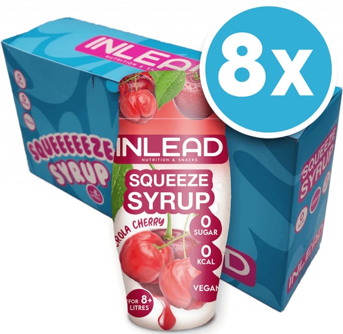 Inlead Squeeze Syrup (8x65ml) Acerola Cherry - Functionele voeding - Smaakstoffen/zoetstoffen