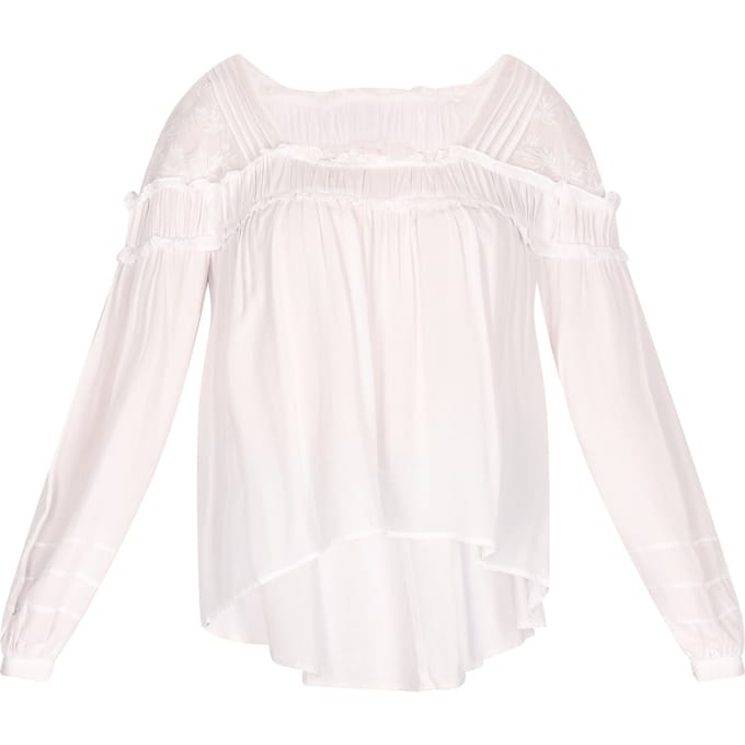 IZIA Blouse Dames wolwit