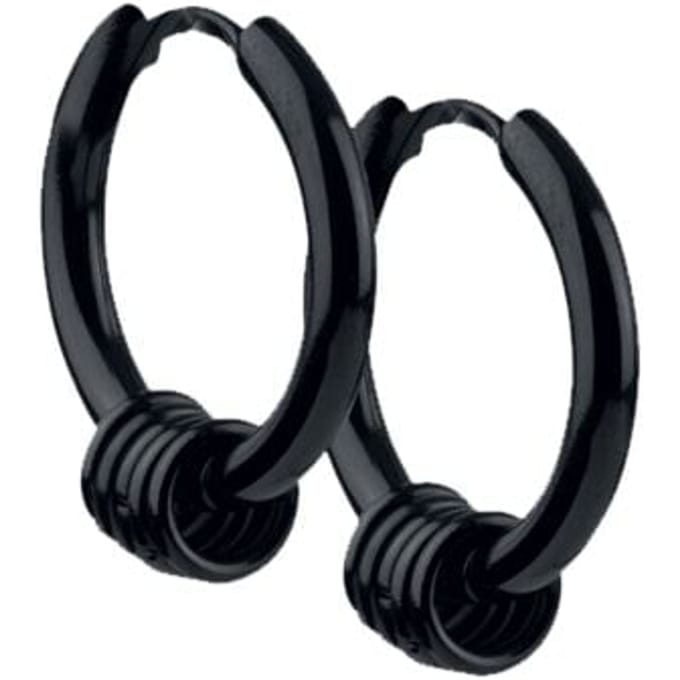 etNox - Gothic Oorbel - Creole Ringe - voor Vrouwen - zwart