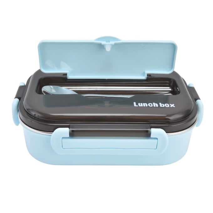 Boîte à Lunch 1000ml Deux Compartiments Sûre Durable Bonne Performance d'Étanchéité Boîte Bento Portable Type 1