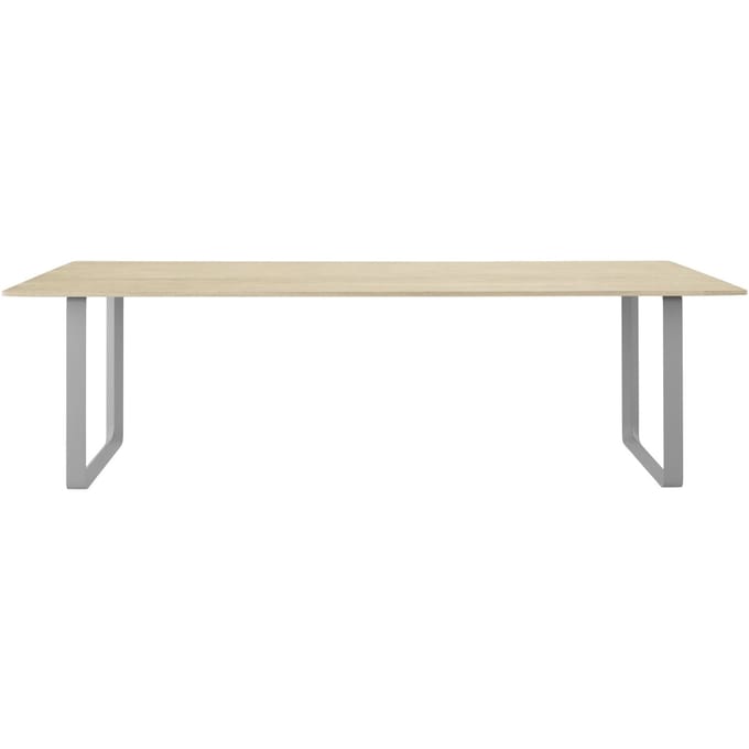 Muuto 70/70 Tafel - eiken massief - lichtgrijs - XL