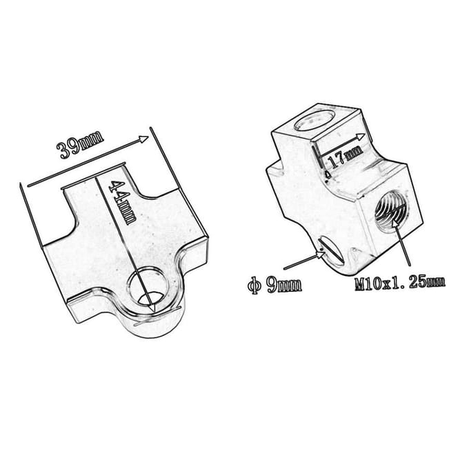 Ligne de tuyau de frein hydraulique et adaptateur de connecteur en T pour moto, Dirt Pit Bike, ATV gray