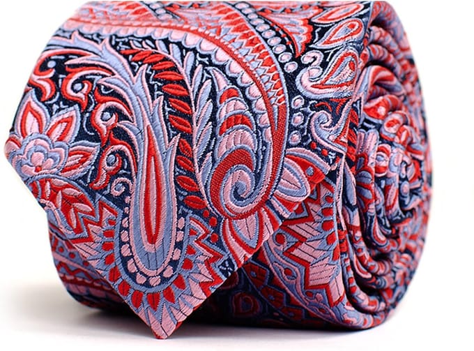 TRESANTI | BILLI I Zijden stropdas met paisley motief | Multi