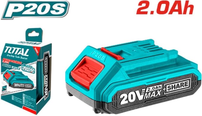 Total Tools Lithium-ion accu 2,0Ah 20V - Past op alle Total Tools 20V machines