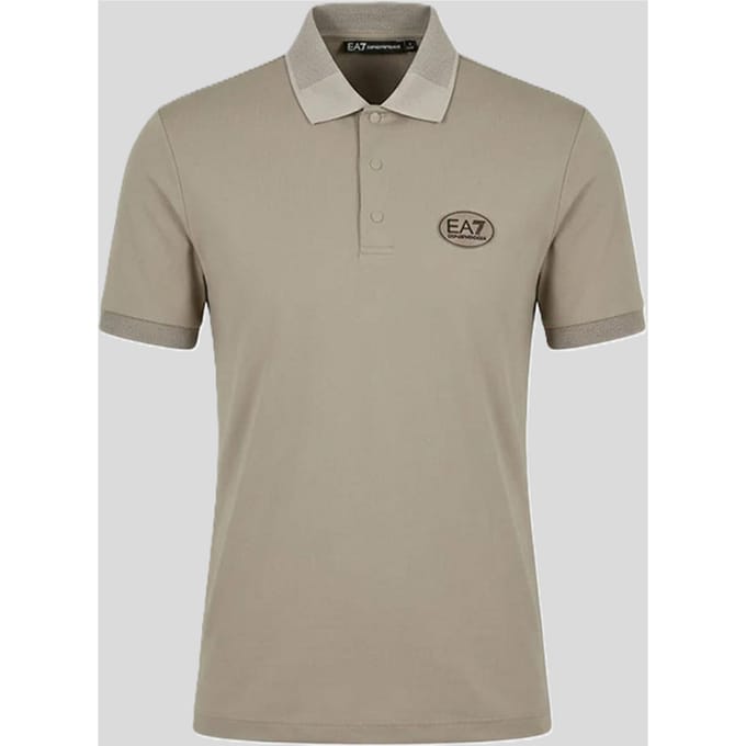 polo technische stof man beige