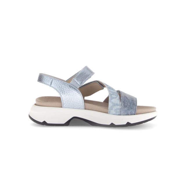 Gabor rollingsoft sensitive 66.882.16 - dames rollende wandelsandaal - Blauw - maat 38.5 (EU) 5.5 (UK)