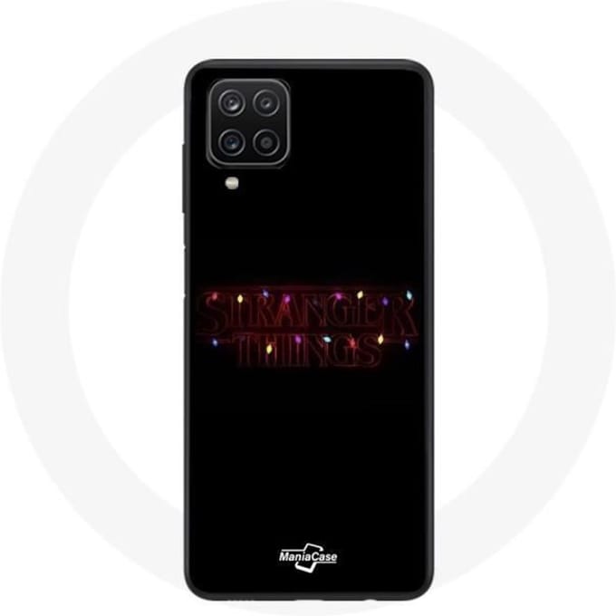 Coque - MANIACASE - Samsung Galaxy A42 5G - Souple - Noir - Stranger Things Joyeux Noël