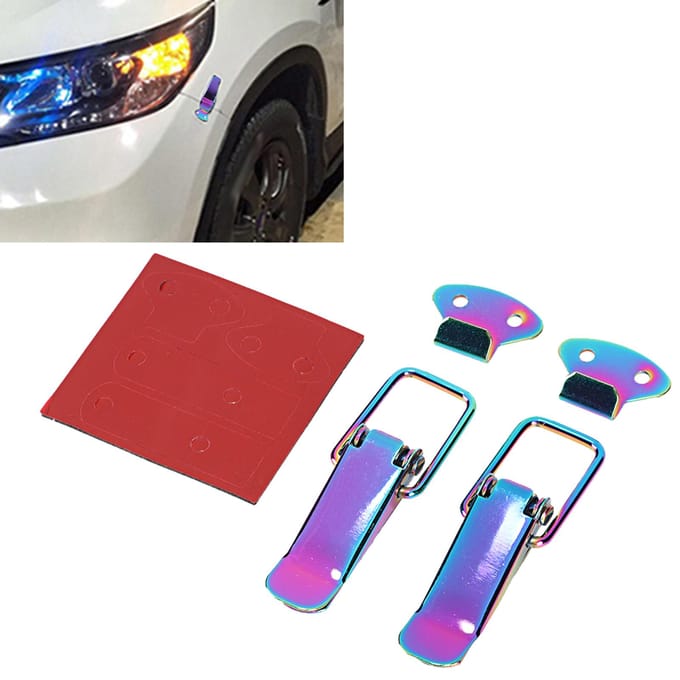 Clip de Verrouillage de Capot de Voiture Violet Latch Rapide Pince d'Aile Crochet Pièces Auto Universelles red