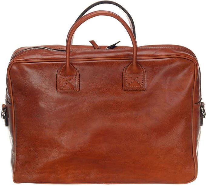Mutsaers® Leren Laptoptas - The Sleeve Plus - Aktetas - Werktas - Cognac - 13.3 inch