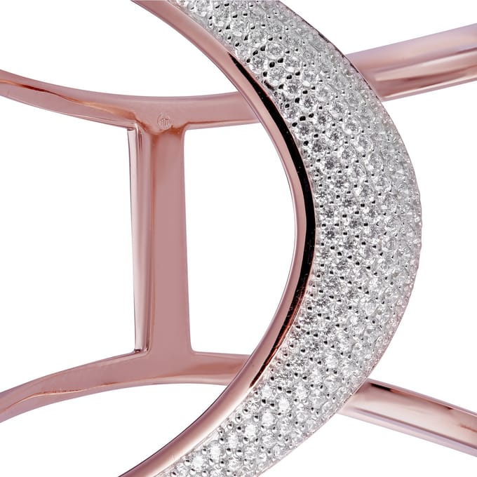 Orphelia ZA-7407 - Armband Bangle - Zilver 925 Rosé- Zirkonia - 55 mm