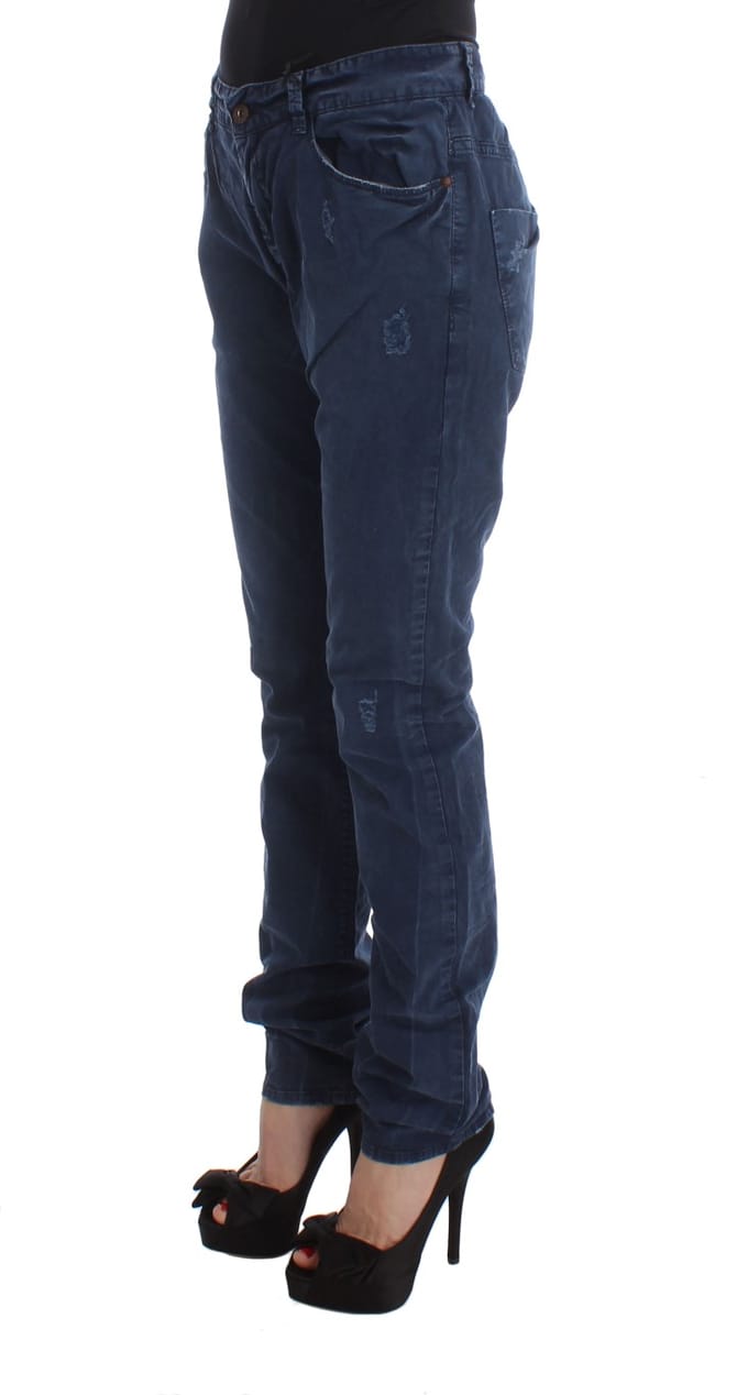 Costume National Dames spijkerbroek in blauw katoenmix