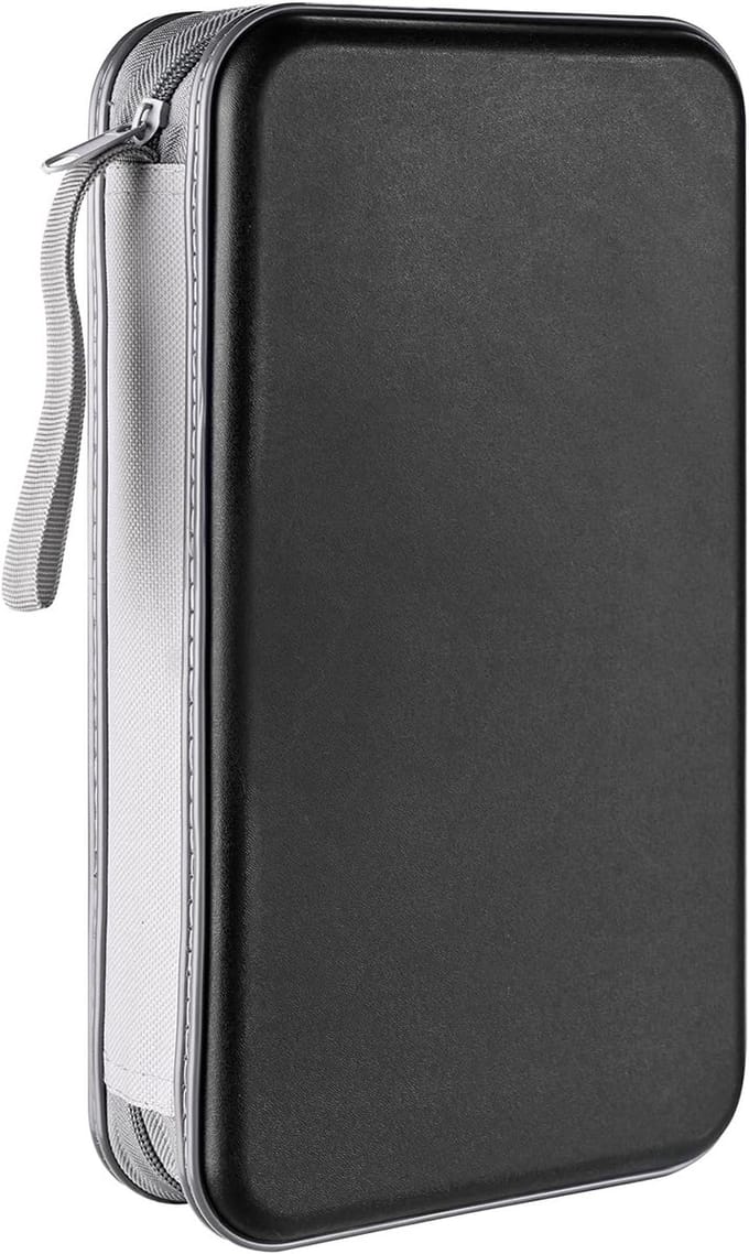 DVD Case, 96 Capaciteit CD Case Houder Opslag Organizer Hard Plastic Beschermende Disc Portemonnee voor Auto