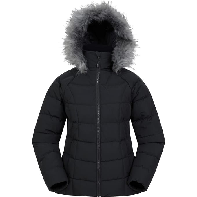 Mountain Warehouse Dames/Dames Isla Extreme Korte Donzen Jas (Zwart)