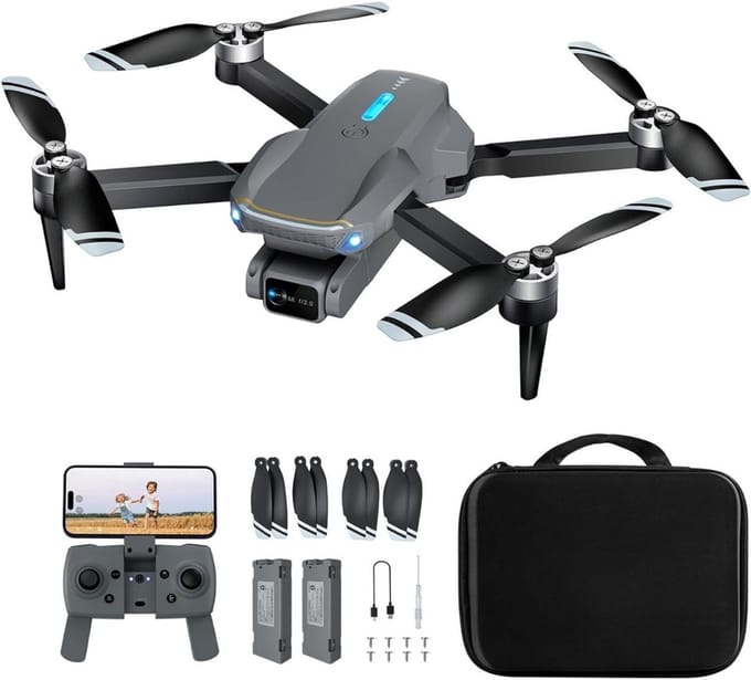 Thuys – Drones Met Camera Voor Volwassenen – 27cm x 29cm x 6cm – Zwart
