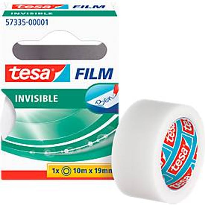 TESA plakband, mat/onzichtbaar, 10 m x 19 mm, 10 rollen