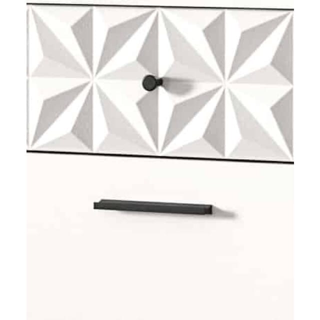 Prisma kledingkastcombinatie wit melamine wit hoogglans MDF TZ - 34x226x192cm