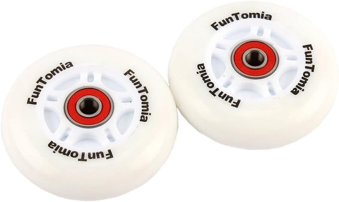 2x LED Wielen voor Waveboard met ABEC-9 Kogellagers - 80mm - Inclusief Magnetische Spacers