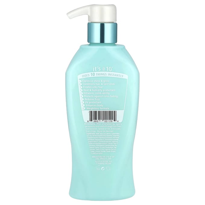 It's a 10, Blow Dry Miracle, Glossing Glaze Conditioner®, 10 fl oz (295.7 ml) white