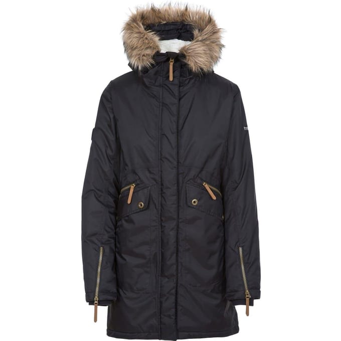 Trespass Dames Eternally Waterproof Parka (Zwart)