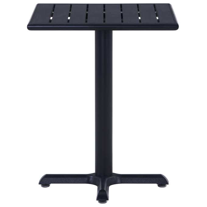 vidaXL - Tuintafel - 60x60x75 - cm - zwart