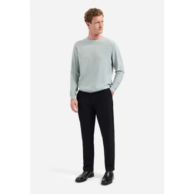 No Excess Pullover crewneck garment dyed + st dusty blue