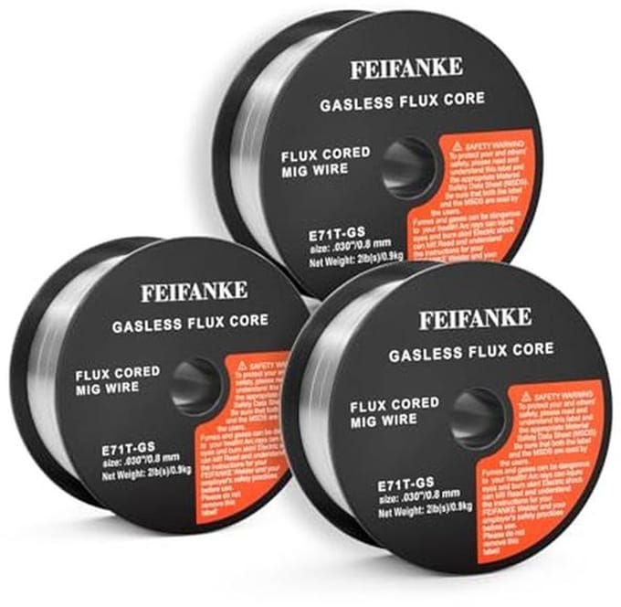 Flux Core MIG Lasdraad 0.8mm - 3kg Voor Gasloos Lassen van Koolstofstaal