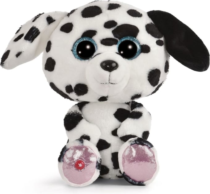 Nici pluchen knuffel hond Glubschis Dalmatiër Dottino 25cm speelgoed.