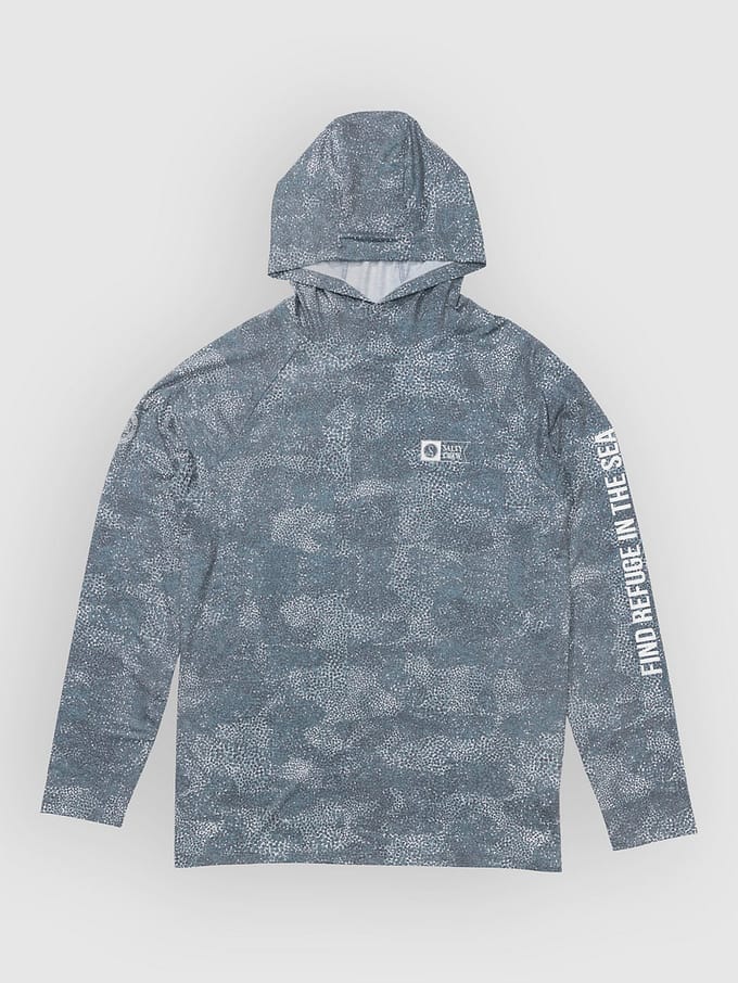 Salty Crew Mariner Hood Tech Longsleeve Lycra blauw