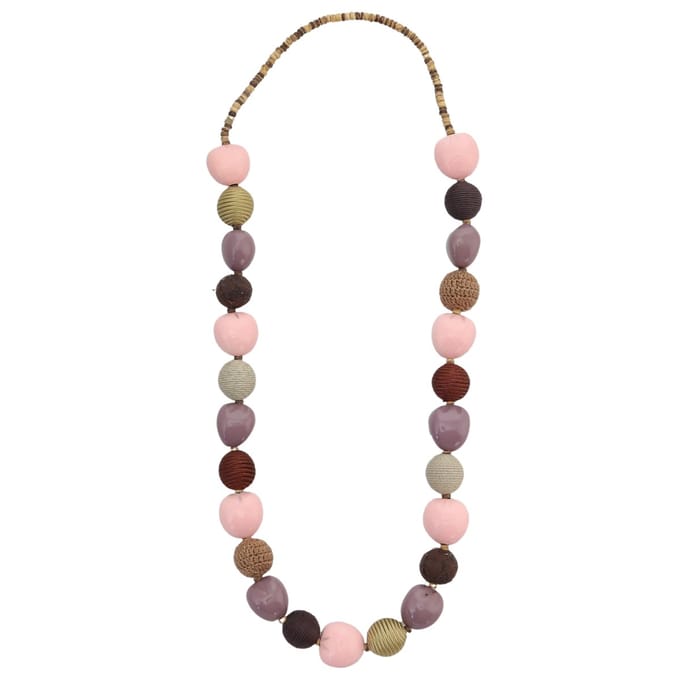 Behave – Handgemaakte damesketting – Boho look – Gehaakte kralen