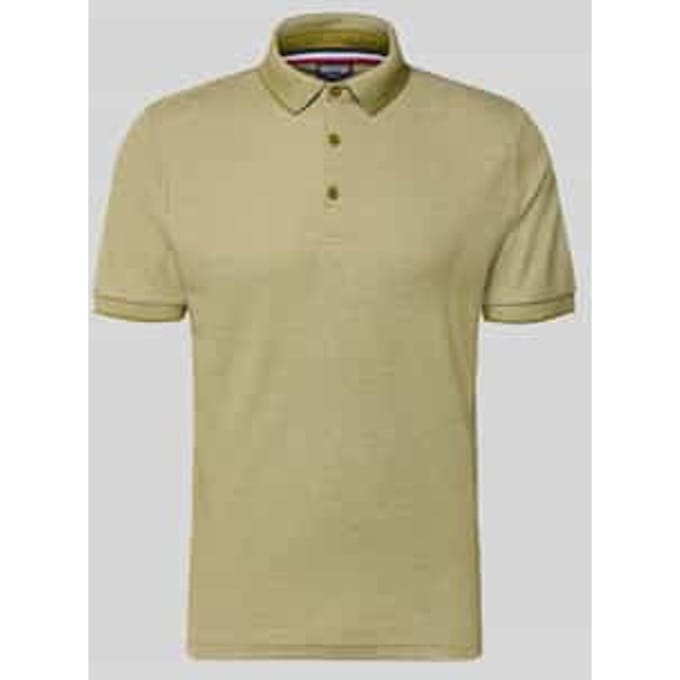 slim fit poloshirt met labeldetail