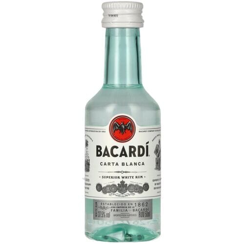 Bacardi Ron Carta Blanca Superior 37,5% Vol. 0,05l PET