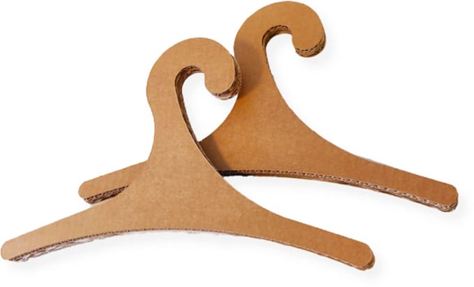 Kartonnen kledinghangers (12x) - 12 stuks - Kartent