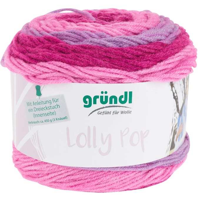 Gründl wol "Lolly Pop" - Rasperry Swirl, Kleur 04