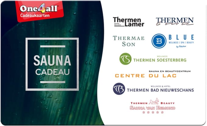 SaunaCadeau - Cadeaubon - 100 euro + cadeau-envelop